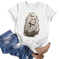 thumbnail image 1 of Dolly Shirt for Women Graphic Tee Country Music Legend T Shirt Short Sleeve Crew Neck Fans Top 2XL, 1 of 5