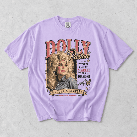 Dolly Simple Vintage Country Music Nashville Western Graphic T-shirt ...