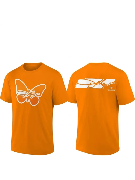 Dolly Tennessee Volunteer Tribute Butterfly T-Shirt