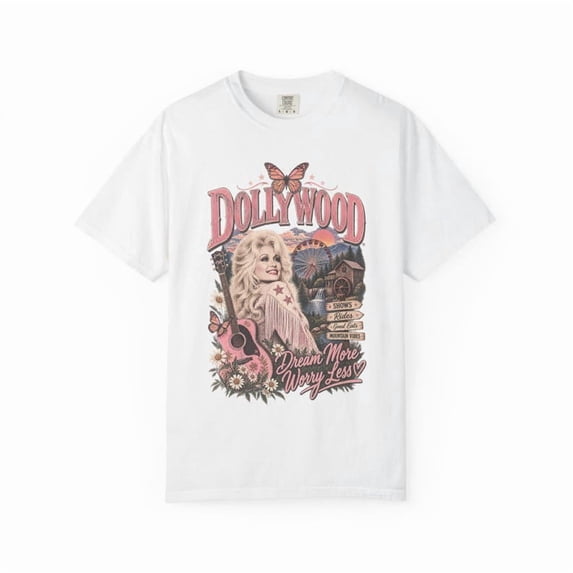 Dolly Vintage Country Music Retro Tour Style Graphic T-Shirt