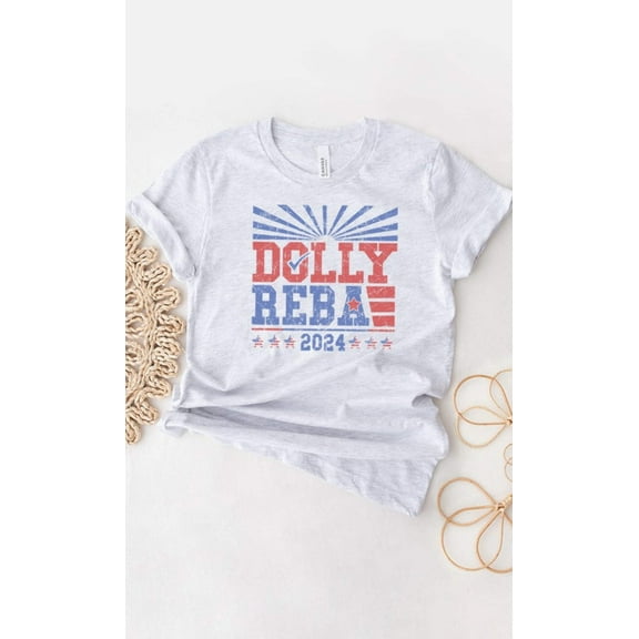 Dolly and Reba 2024 PLUS SIZE Graphic Tee T-Shirt