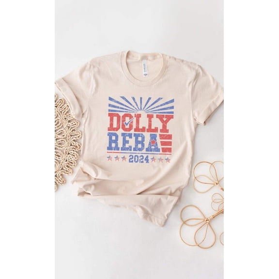 Dolly and Reba 2024 PLUS SIZE Graphic Tee T-Shirt