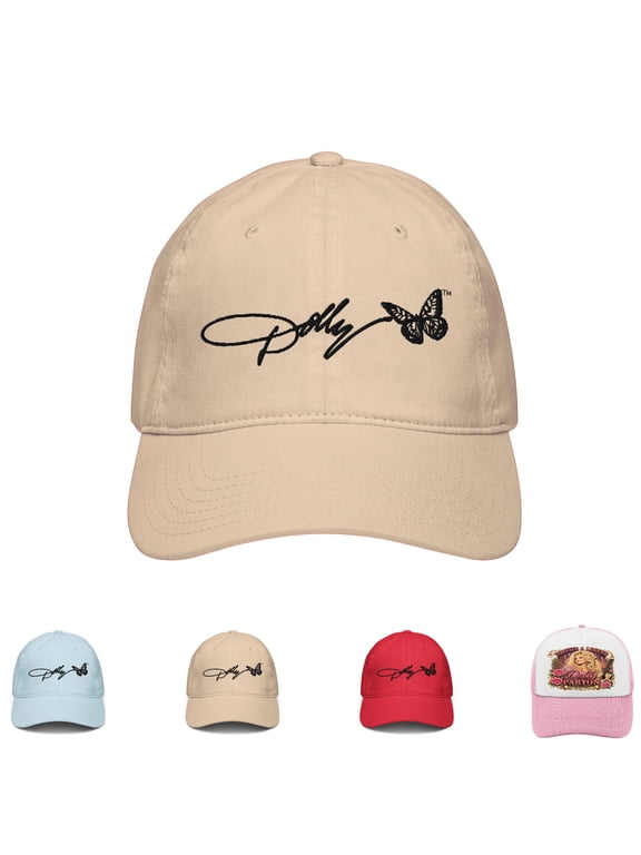 Dollys 1946-2026 Dollys Memorial Cap, Adjustable Butterfly Baseball Hat for Men Women, Washed Distressed Outdoor Memorial Hat