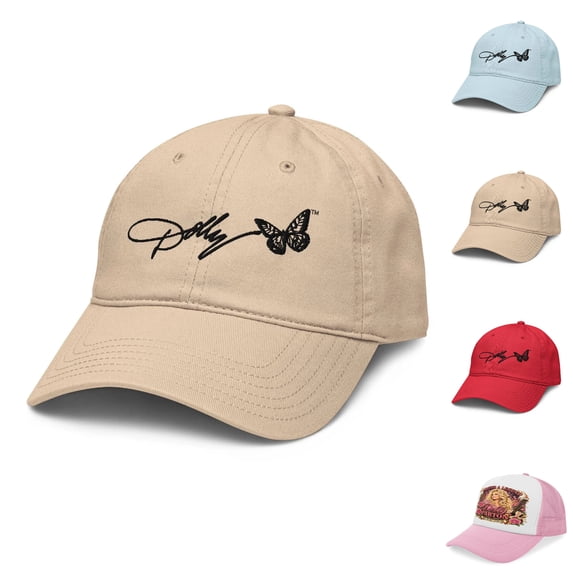Dollys 1946-2026 Memorial Baseball Hat, Dollys Butterfly Adjustable Cap for Men Women, Washed Distressed Outdoor Collection Hat