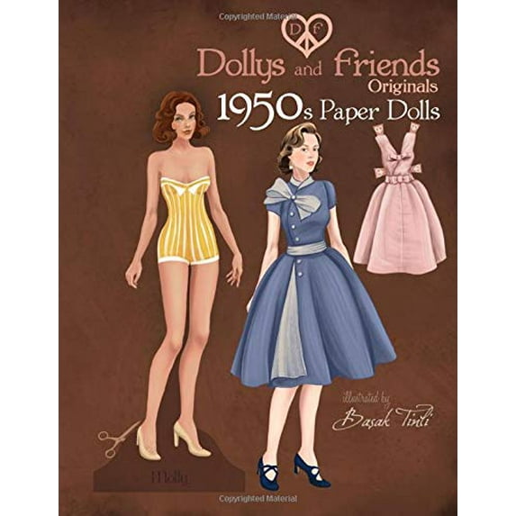 Pre-Owned Dollys and Friends Originals 1950s Paper Dolls: Fifties Vintage Fashion Paper Doll Collection Paperback