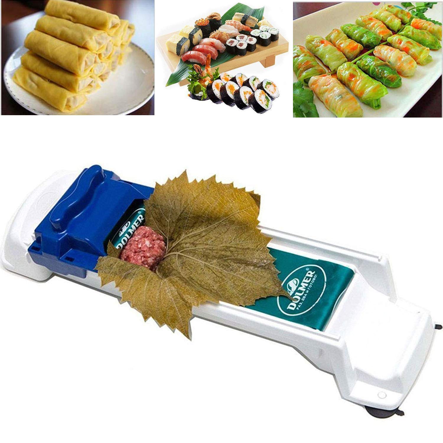 Dolma Roller, Sushi Roller Meat Rolling Tool, Rolling Meat and Vegetable Kitchen DIY Sushi Maker