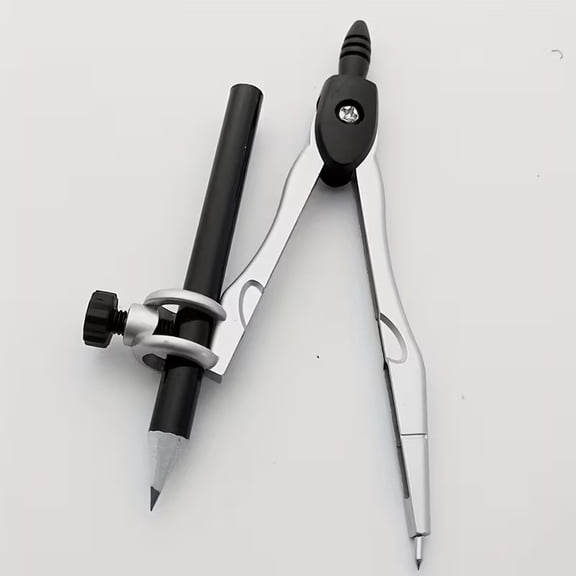 Doloha Precision Metal Compass - Locking Geometry Tool for Accurate Circles, Fits Pens up to 1cm Diameter (Pen Not Included) for School Use