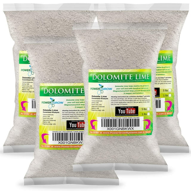 Dolomite Lime Pure Dolomitic/Calcitic Garden Lime (20 Pounds)