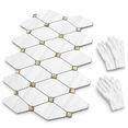 Dolomite Mixed Metal 10 Sheets Peel and Stick Backsplash Wall Tile ...