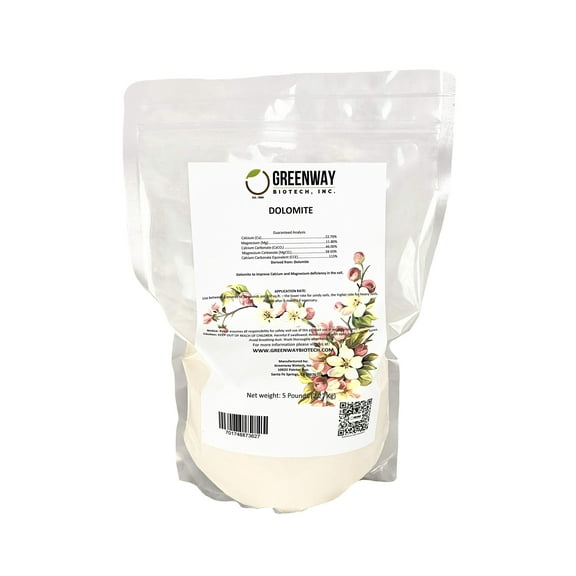 Dolomite - Organic Calcium & Magnesium to your soil & to livestock feed 5 Pounds