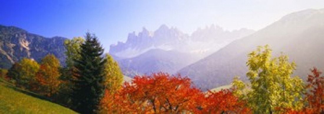 Dolomites Alps Italy Canvas Art - Panoramic Images (18 x 7)
