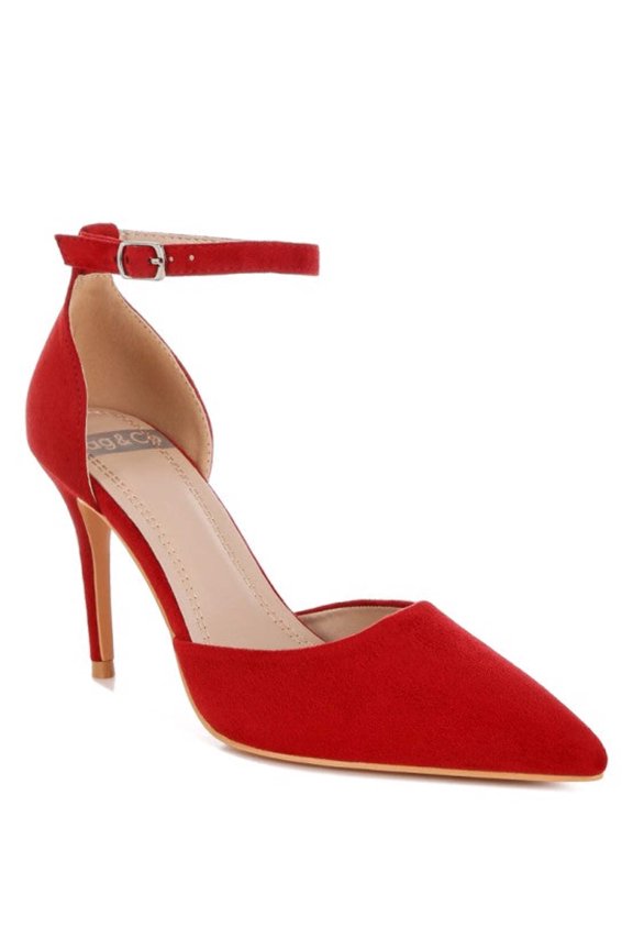 Dolona Microfiber Stiletto Heel Sandals