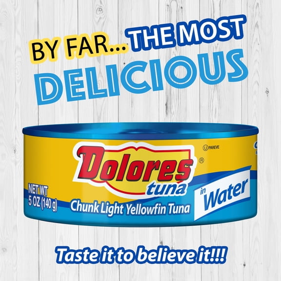 Dolores - Flavorful Chunk Light Tuna in Water for Quick Healthy Meals - 5 Oz Case of 12