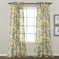 thumbnail image 1 of Dolores Sheer Window Curtain Panels Yellow 52X84+2 Set, 1 of 6