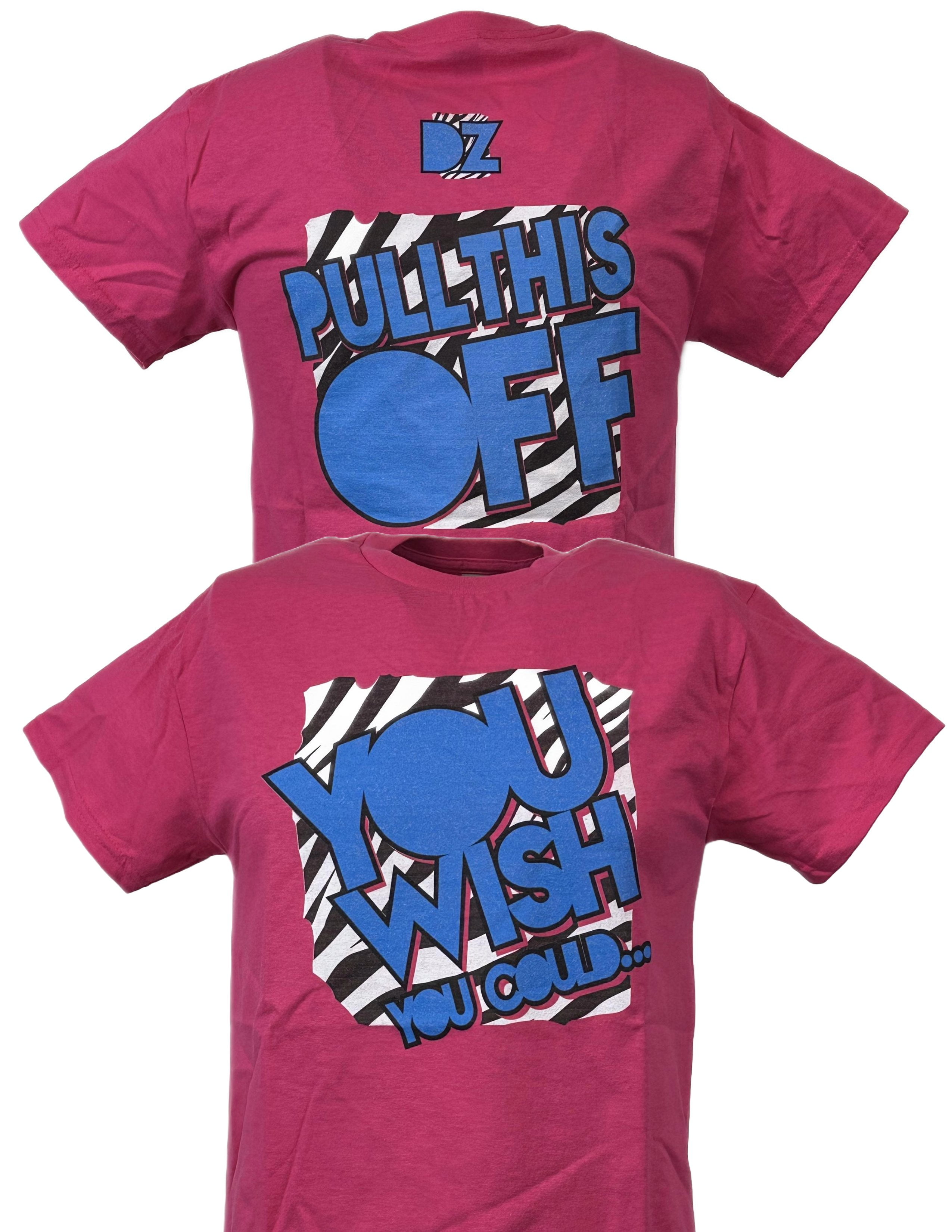 Dolph Ziggler Pink Show Off Back It Up Mens T-shirt XL