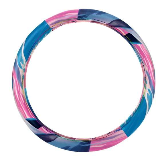 Dolphin 14.5 Inch Printing PVC Leather Steering Wheel Cover Auto Accessories