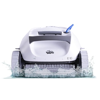Dolphin (2026 Model) E10 Automatic Robotic Pool Vacuum Cleaner, Active Scrubber Brush, Ideal for Above-Ground Pools up to 30ft in Length