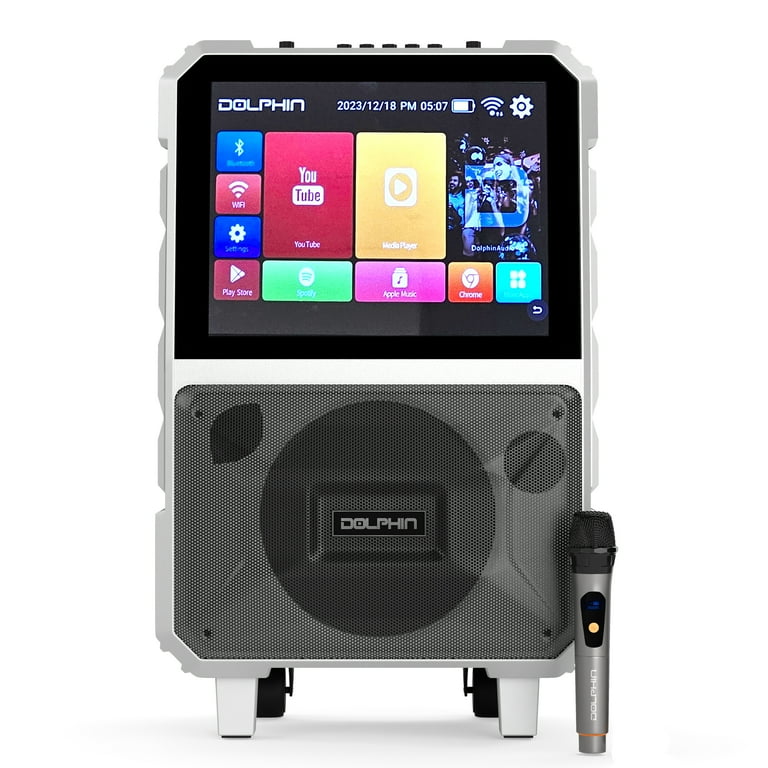 Dolphin Audio KB-85R Bluetooth Portable Karaoke Speaker with 14.1