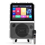 Dolphin Audio KB-85R Bluetooth Portable Karaoke Speaker with 14.1-In. Touch Screen and Wireless Microphone, KB-85R