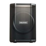 Dolphin Audio Tilt 880 Rechargeable 8-In. Portable Bluetooth Party Speaker with Tilt Function, LED Light Ring, Wireless Microphone, and Remote