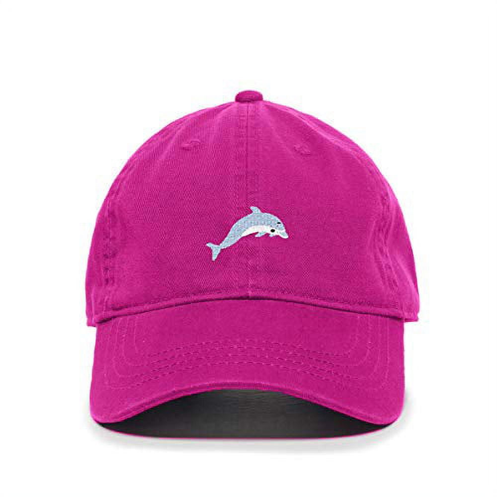 Pink dolphin baseball cap top