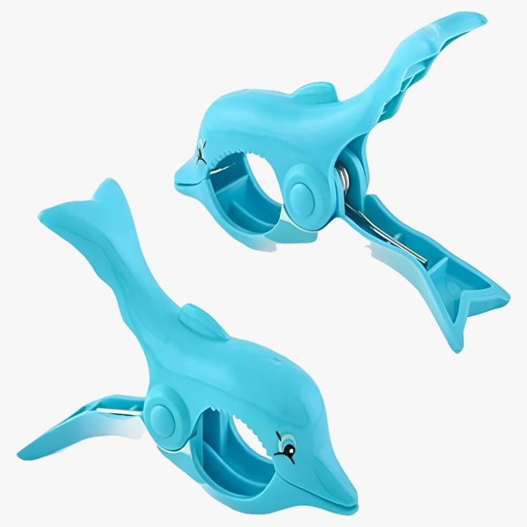 Jumbo Flip Flop Style Beach Towel Clips - Strong Rust-Proof Clips For Pool, Cruise & Patio Chairs
