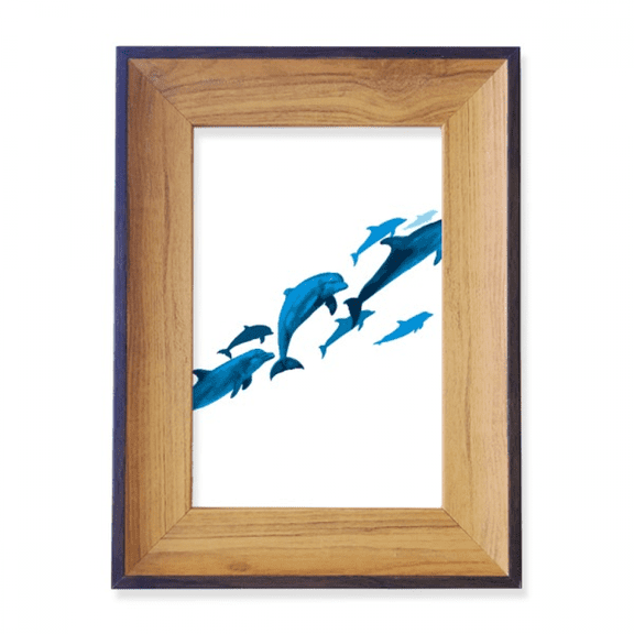 Dolphin Big Small Photo Frame Exhibition Display Art Desktop Painting