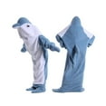thumbnail image 1 of Dolphin Blanket Onesie For Adult Wearable Dolphin Blanket Hoodie Super Soft Comfortable Warm Dolphin Costume For Cosplay Blue Dolphin Shark Onesie, 1 of 8
