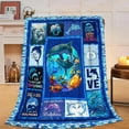 thumbnail image 1 of Dolphin Blanket Soft Cozy Cute Dolphin Fleece Throw Blanket Warm Ocean Nautical Flannel Plush Bedding Stuff Decor Blankets Gifts for Lover Girls Boys Kids Women Adults Bed Travel 50"x60", 1 of 6
