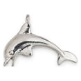 thumbnail image 1 of Dolphin Charm 32x22mm Pewter Antique Silver Plated, 1 of 2