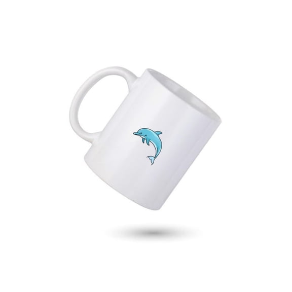 Dolphin Coffee Mug, Dolphin Pernalized Mug, Cute Dolphin Coffee Cup, Dolphins Lover Mug, Gift Him, Gift Her, Co-worker Gift.