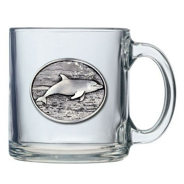 Dolphin Coffee Mug Set, Clear