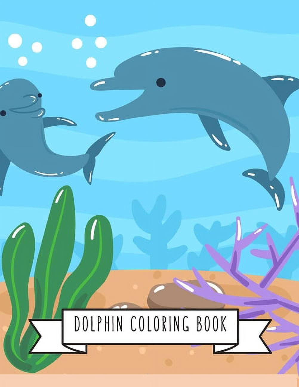 Dolphin Coloring Book DolphinToy Gifts for Toddlers, Kids Ages 48