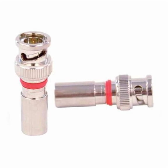Dolphin Components Cable Coupler,BNC/Male,RG6 Coax,PK10 DC-CBNCM6