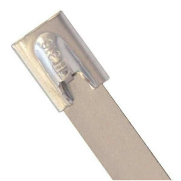 Dolphin Components Cable Tie,5 in,Silver,PK10 DC-316SS5-250X