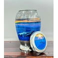 thumbnail image 1 of Dolphin Cremation Urns for Human Ashes Adult Female for Funeral, Burial & Home - Urns for Human Ashes 10"Urns for Mom & Urns for Women Whale fish&nbsp;Urn, 1 of 4
