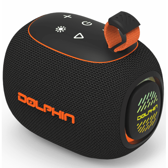 Dolphin DR-15 Diver Mini Waterproof Portable Bluetooth Speaker, IPX6 Waterproof, 6-Hour Long-Lasting Battery, WaveSync Technology, TWS