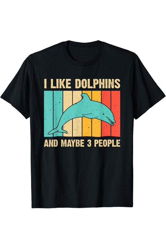 Dolphin Design For Men Women Dolphin Lover Beluga Fish T-Shirt