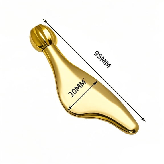 Dolphin Design Zinc Alloy Eye and Face Lifting Scraper - Ergonomic Skin Firming Tool for Fatigue Relief