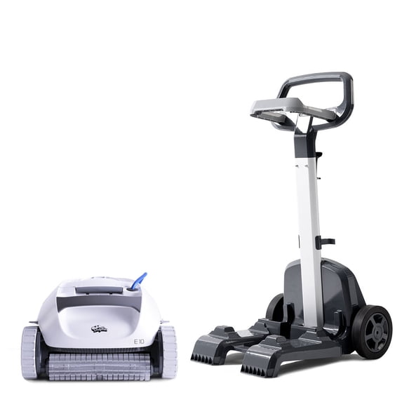 Dolphin Plug and Play Automatic Pool Cleaner with Universal Caddy for Above Ground Pools