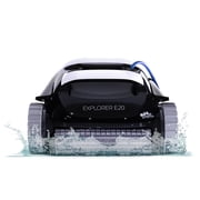 Dolphin 2025 Model Explorer E20 Automatic Robotic Pool Vacuum Cleaner, Wall Climbing, Active Scrubber Brush, Ideal for In-Ground Pool up to 33 FT in Length