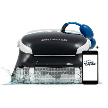 Dolphin (2025 Model) Explorer E25 Wi-Fi Robotic Pool Vacuum Cleaner Pools up to 50 FT - Waterline Scrubber Brush