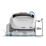 Dolphin 2026 Model Explorer E50 Wi-Fi Robotic Pool Vacuum Cleaner Pools up to 50 FT - Waterline Scrubber Brush