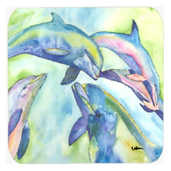 Dolphin Foam Coasters, Set Of 4