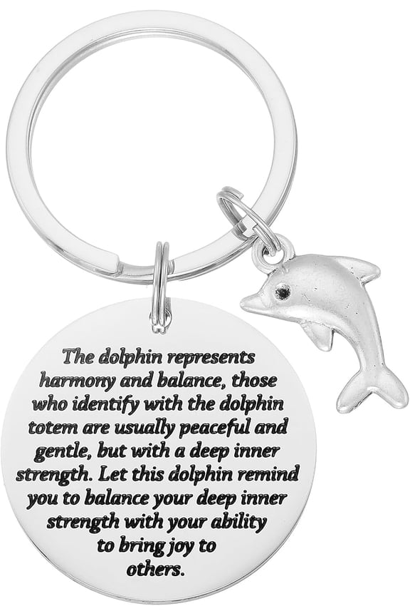 Dolphin Gifts for Women Men Keychain Dolphins Lovers Friend Inspirational Dolphin Themed Gifts