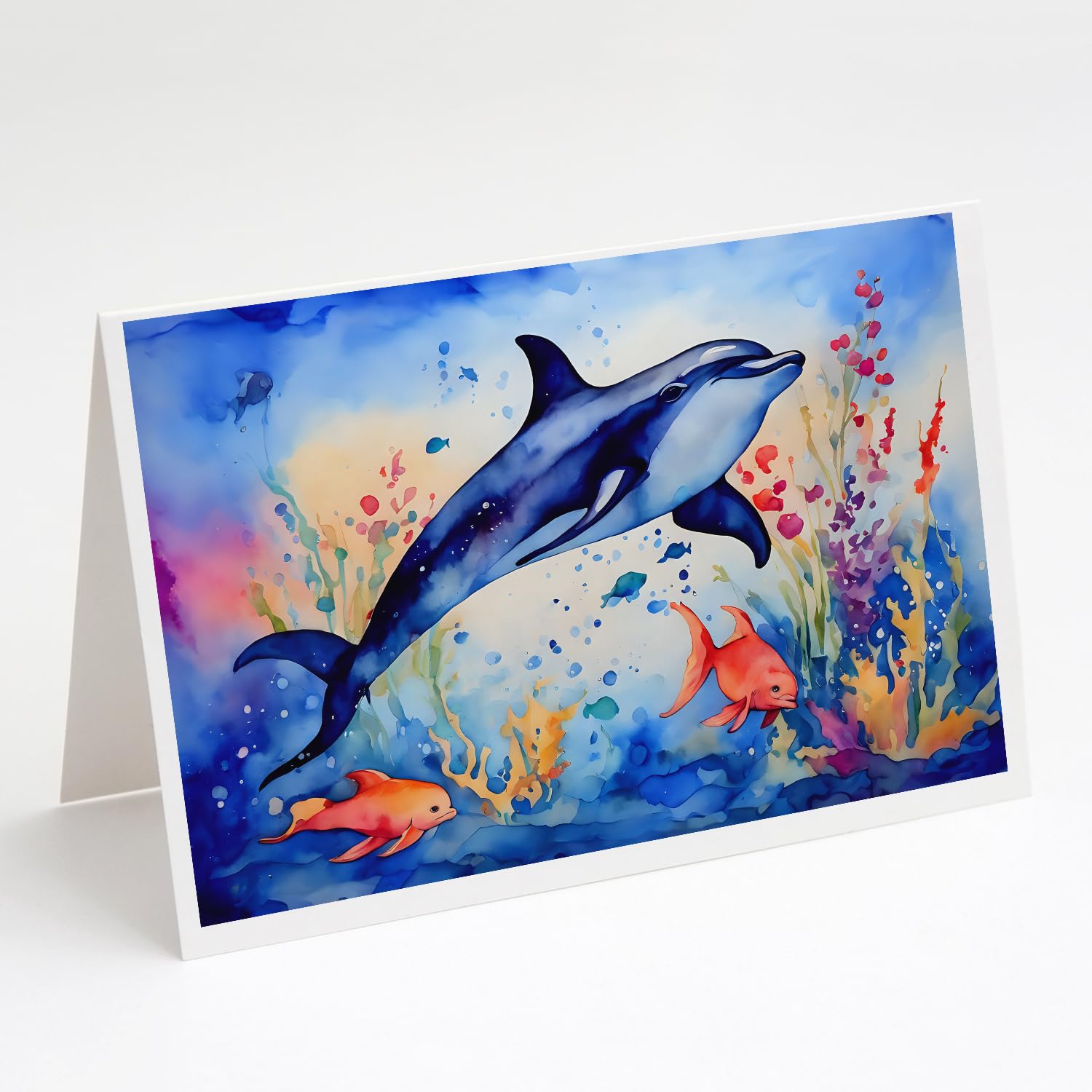 Dolphin Greeting Cards Pack of 8 7 in x 5 in - Walmart.com