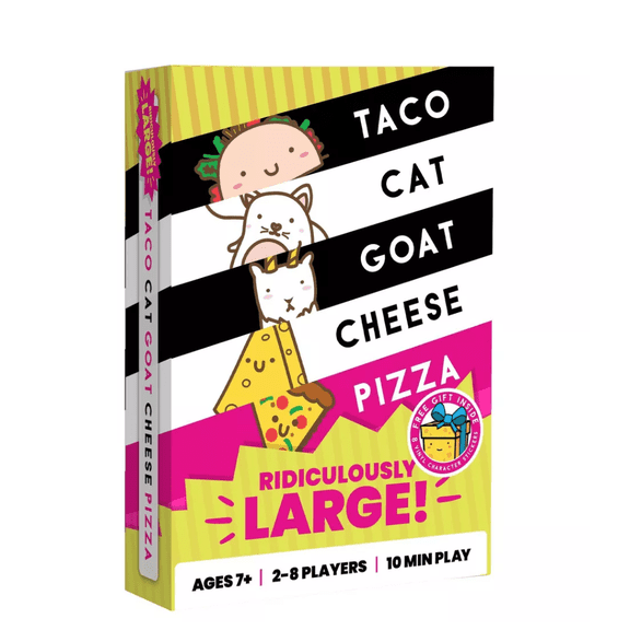 Dolphin Hat Games Taco Cat Goat Cheese Pizza Ridiculously Large: 2-8 Players Card Game, Creative Thinking Fun