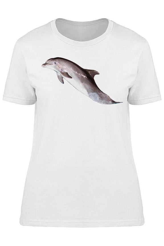 Dolphin Jumping To The Water T-Shirt Women -Image by Shutterstock, Female Large
