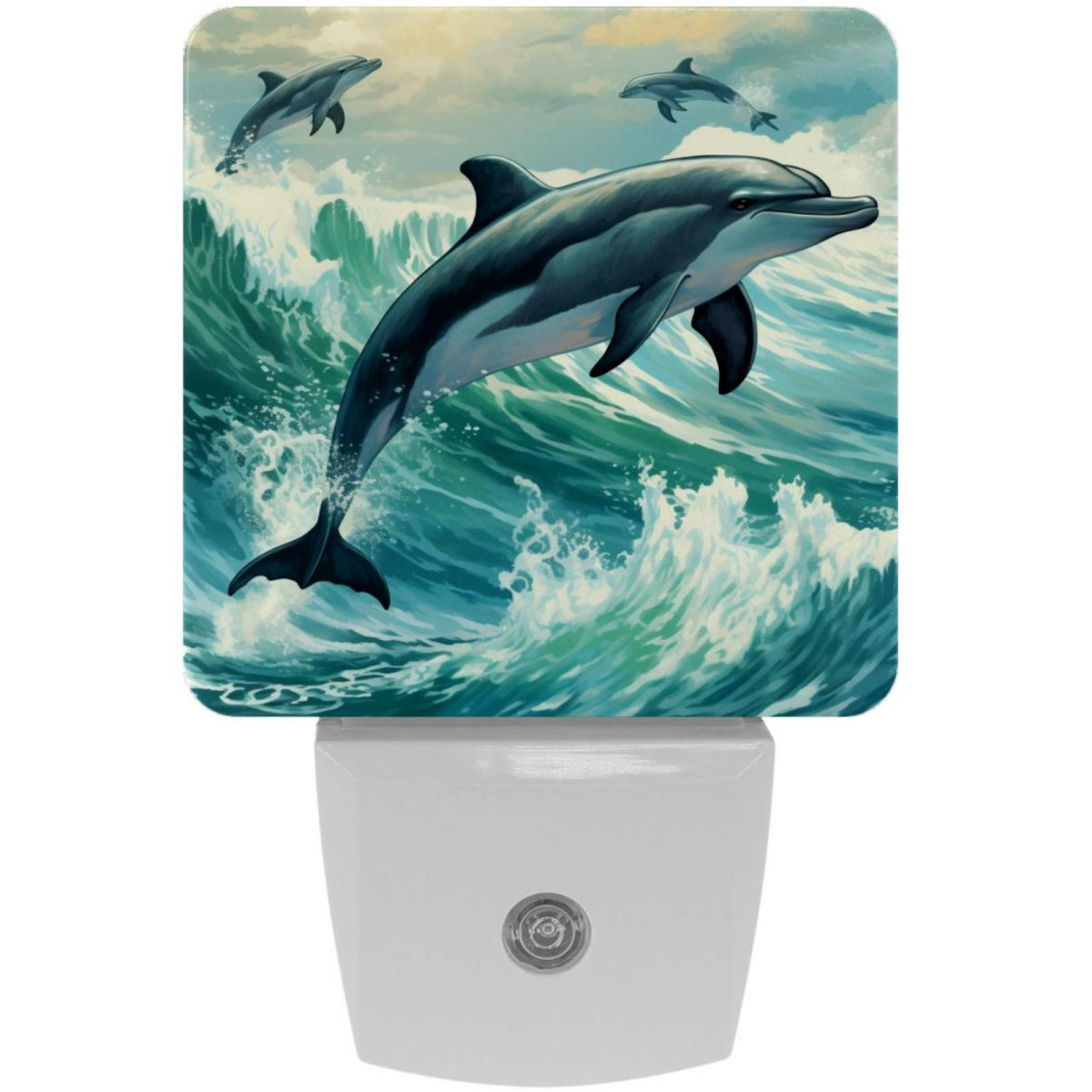 Dolphin LED Square Night Lights - Small and Stylish Energy-Saving Lamps ...