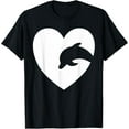 thumbnail image 1 of Dolphin Lover Heart For Girls And Women Who Love Dolphins T-Shirt, 1 of 4